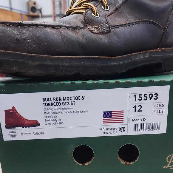 Danner Men's Bull Run Moc Toe 6 Tobacco GTX Boots